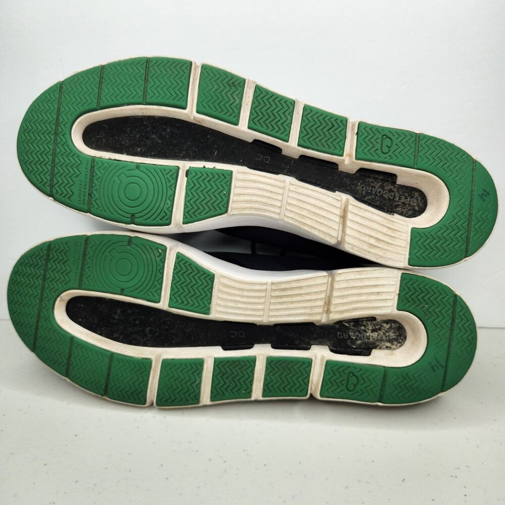 On Cloud Men's The Roger Spin Sneakers, Black Green Size 13 - Picture 8 of 12